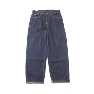 美式复古咔叽宽松直筒牛仔裤男经典百搭原色脱浆水洗港风休闲长裤