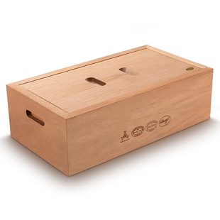 雪茄保湿盒醇香雪松木大容量保湿箱保湿柜隔层无漆储藏保养烟盒