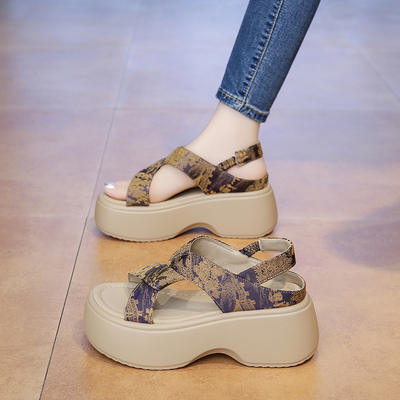 小码33厚底增高凉鞋女夏季外穿