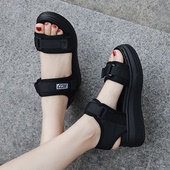 百搭仙女风增高运动学生罗马沙滩鞋 女夏2026新款 女 33厚底凉鞋 小码