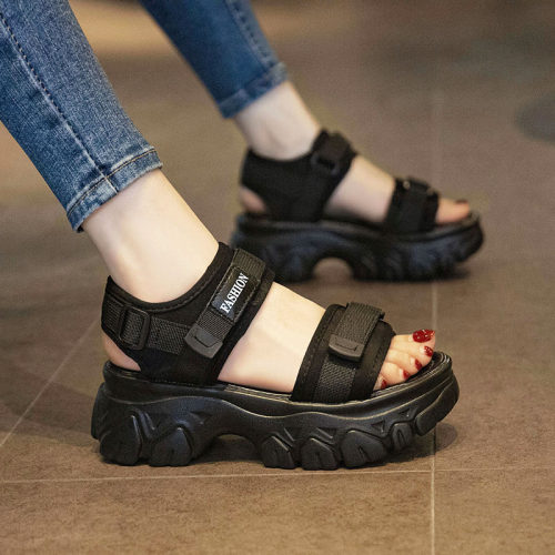 小码松糕凉鞋女爆款运动休闲