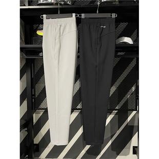 李宁时尚运动卫裤男2025年秋季新款直筒平口针织运动长裤 AKLV693