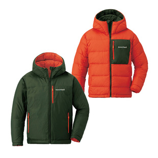 日本代购 montbell儿童650蓬双面穿羽绒服1101554/5