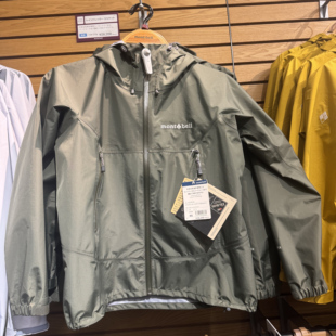 日本代购 montbell2025年新品女户外雨舞者防水防风冲锋衣1128730