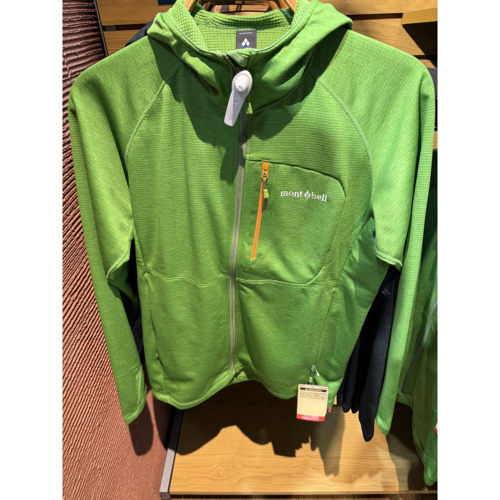 montbell男士轻薄款拉链抓绒衣
