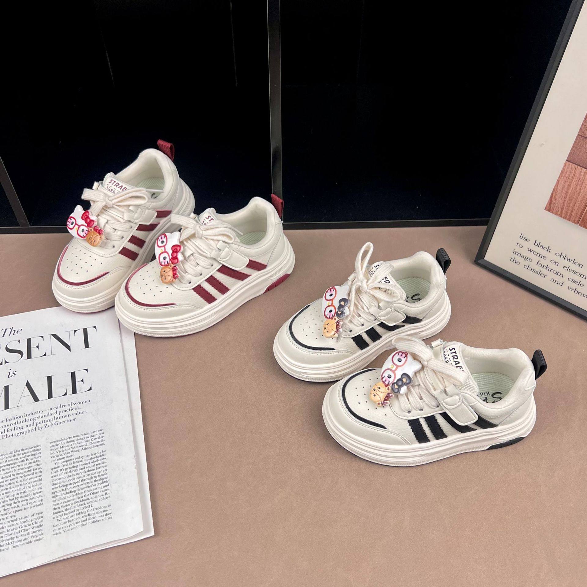 儿童低帮板鞋2026春季新款女中大童透气休闲运动鞋男童防滑鞋子,童鞋/婴儿鞋/亲子鞋,板鞋,淘宝优惠券,粉丝福利购,淘宝优惠卷