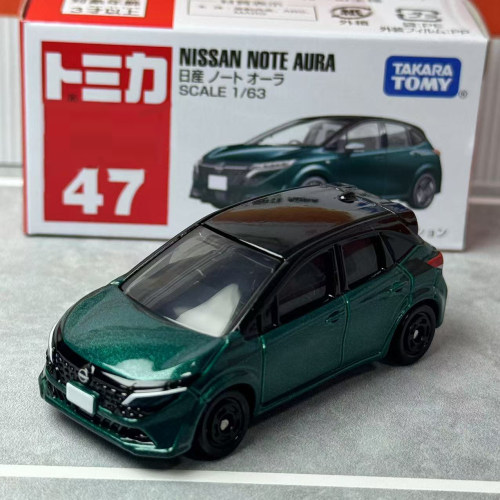 TOMY 多美卡红白盒47号日产NOTE AURA合金车模型儿童玩具收藏摆件