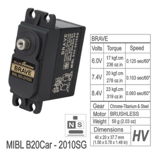 BLUEARROW蓝箭 磁编码 无刷 钢齿舵机 MIBL B20Car-2010SG