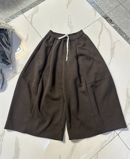 2nd 女卫裤 2025春秋款 休闲裤 气质百搭咖色阔腿裤 欧洲站Second