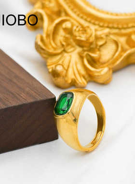 欧美风复古潮流钛钢戒指