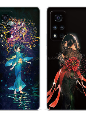 日本女孩适用华为荣耀v20手机壳v40v60v10v9创意play手绘8插画pro