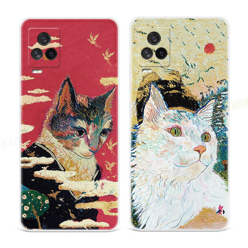 波普风猫咪适用vioq9手机