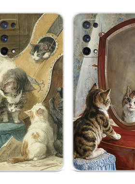 法式油画猫咪适用oprealm