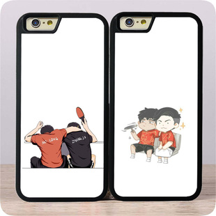 马龙张继科iphone5/6/15/13/8/x手机壳14pro男女款玻璃适用全包