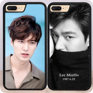 适用于李敏镐iphone7手机壳1411promax蓝色大海苹果保护套12mini钢化玻璃壳11套可来图定制xr