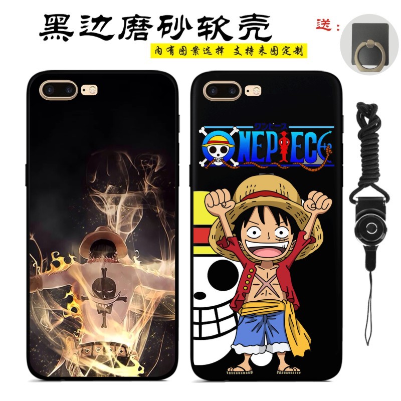 动漫海贼王苹果8手机壳定制iphone7磨砂适用软套i15路飞艾斯x13