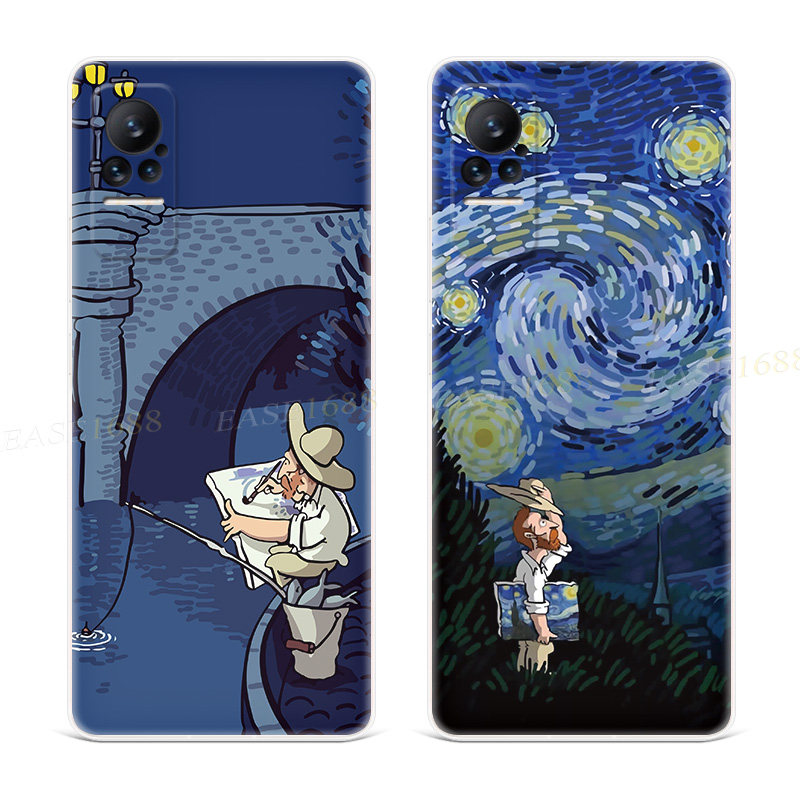 恶搞画家适用小米mix4手机壳civi 1S个性5splus梵高max3星空2女款