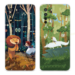 童趣漫画适用华为nova7pro手机壳8se麦芒11狮子10卡通9可爱6女款5