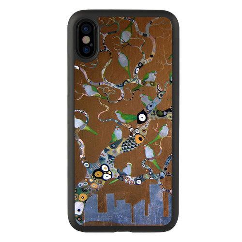 适用于13欧美14复古金色油画iPhonexsmax手机壳12pro7plus保护套8