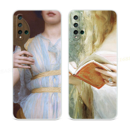 欧美艺术油画适用于华为nova5手机壳6 se 3i4e2s文艺pro美术生的z