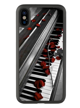 适用于日韩14文艺钢琴路xriPhone13手机壳音乐艺术12Promax保护套