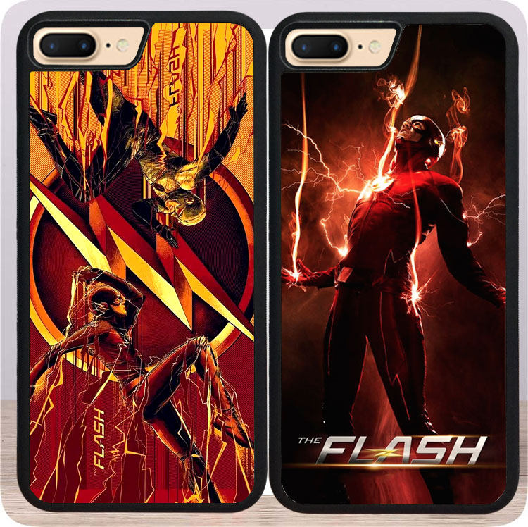 The Flash/闪电侠iphoneX手机壳硅胶玻璃保护套7/8边框12适用13
