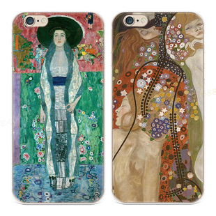 克里姆特阿黛尔适用iphone7plus苹果13手机壳6s8复古水蛇油画14promax女款软5se第一1二2三3代五六七八