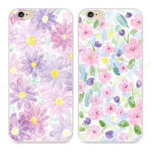 日韩风花卉适用iPhone13苹果8plus手机壳14promax女款软6s7少女心5se第一1二2三3代五六七八