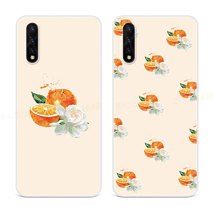 柑橘栀子花适用于vivo z5手机壳z1/z3/v11i橘子皮x青春版俊哲女款
