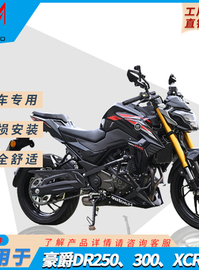 适用于豪爵DR250/300/XCR300保险杠防摔架防撞防护防摩擦护杠