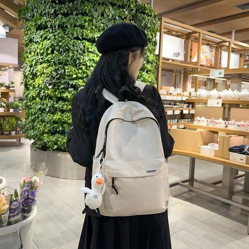 巴朗双肩包男士大容量旅行背包女休闲日系初中生高中大学生书包男