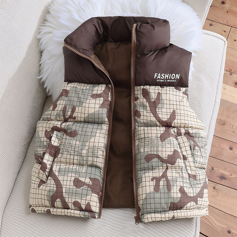 【栗子家】新款儿童羽绒棉马甲秋冬季男女童加厚保暖外穿背心立领,童装/婴儿装/亲子装,马甲,淘宝优惠券,粉丝福利购,淘宝优惠卷