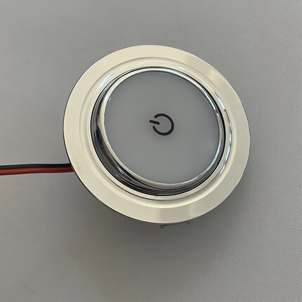 12V/24V房车罗伦士商务车改装照明LED灯车载吸顶触控开关可调光3W