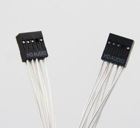 精制主板HDAUDIO音频线母对母镀银线版50CM定制热销