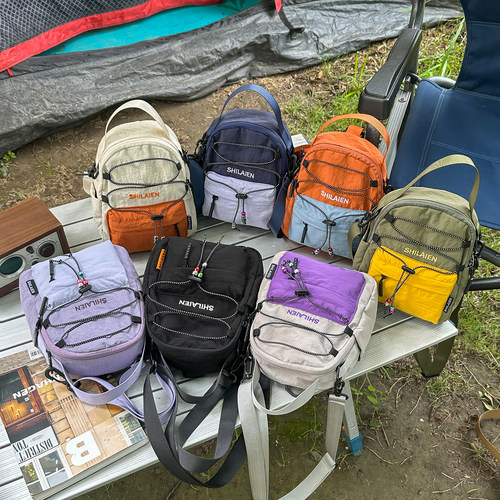 多功能轻便单肩包男女旅行户外通用小背包休闲时尚亲子钥匙收纳包