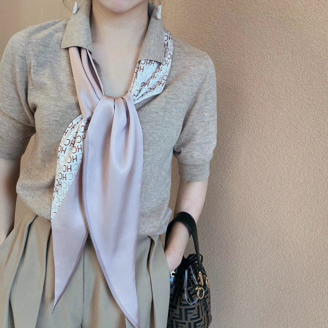 细窄长条小丝巾女春夏款时尚百搭韩版春秋韩国领巾围巾装饰长方巾