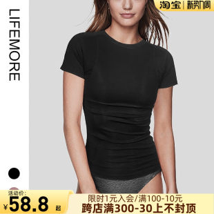 女性用スポーツTシャツ、スリムフィット、伸縮性があり、ぴったりフィットするダンスヨガロングスポーツ長袖Tシャツ、女性用、春と秋の長袖