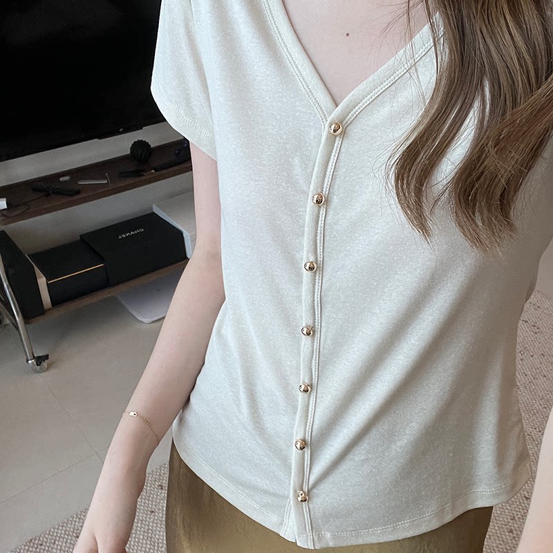 Lpants2025新款莫代尔短袖t恤女夏季百搭宽松显瘦遮肚子体恤上衣