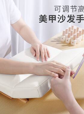 美甲店专用工具日式原木可折叠款
