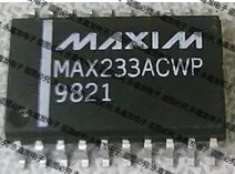 MAX233ACWP接口驱动器贴片芯片集成IC电路电子元器件电源板