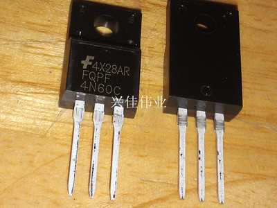 全新 4N60 FQPF4N60C TO-220F塑封 仙童 MOS场效应管 4A 600V