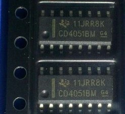 贴 CD4051 CD4051BM HEF/HCF/CD4051 贴片SOP-16 八选一模拟开关