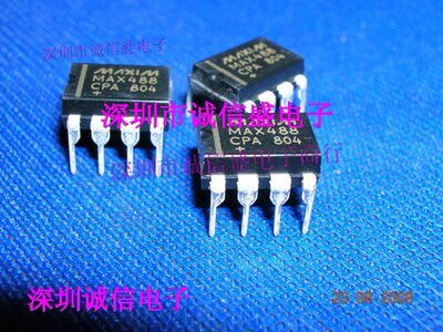 驱动 接收 收发器MAX488CPA MAX488CPA+ MAX DIP8进口原装配件