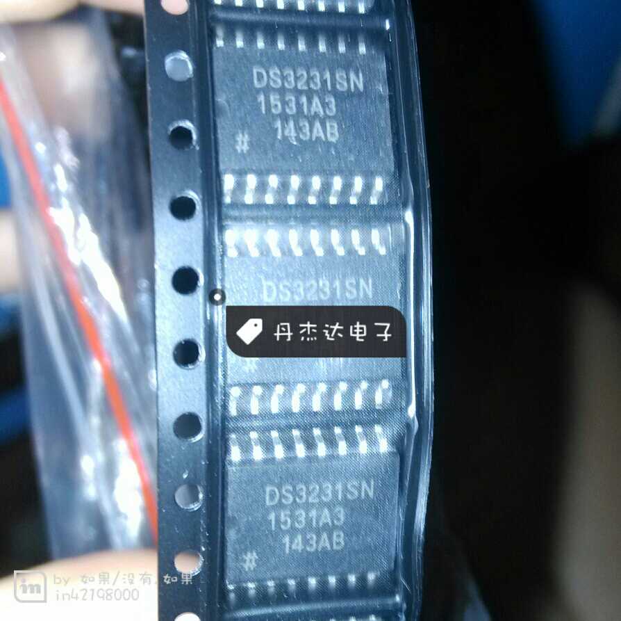 贴片  DS3231SN 实时时钟(RTC) 带TCXO I2C 2线式串口 SOP-16