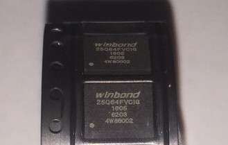 全新 BGA24封装 W25Q64FVCIG 64Mbit 8MB 中九户户通空片存储器