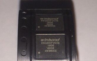 全新 BGA24封装 W25Q64FVCIG 64Mbit 8MB 中九户户通空片存储器