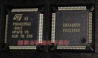 全新进口 PSD4235G2-90UI复杂可编程逻辑器件5.0V 4M 90n QFP80