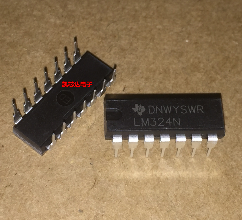 全新直插 TI德州 LM324N DIP-14封装 LM324 运算放大器 现货直拍