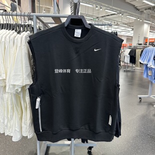 Nike/耐克男子夏圆领透气篮球法式毛圈休闲运动背心无袖T恤HJ4202