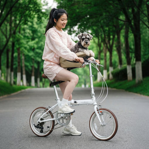 纽斯加宠物自行车狗狗轻便折叠